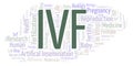 IVF word cloud. Royalty Free Stock Photo