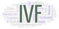 IVF word cloud. Royalty Free Stock Photo