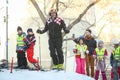 Ivica Kostelic skiing with kids