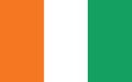 Ivorian flag vector graphic. Rectangle Cote d`Ivorie flag illustration. Ivorian country flag is a symbol of freedom, patriotism