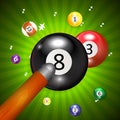 Ivories, Billiard Balls Background