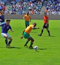 Ivory coast and Japan football match Royalty Free Stock Photo