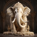 Ivory Elephant Statue Royalty Free Stock Photo