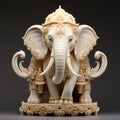 Ivory Elephant Statue Royalty Free Stock Photo