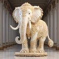 Ivory Elephant Statue Royalty Free Stock Photo