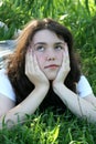 Ivory face under willow tree