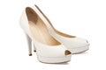 Ivory female wedding footwear