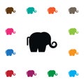 Ivory Icon. Trunked Animal Vector Element Can Be Used For Ivory, Elephant, Trunked Design Concept.
