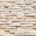 Ivory Luminescence Beautiful Brick Wall Texture Tile Seamless Background. Generative AI Royalty Free Stock Photo