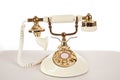 Ivory Retro Telephone Royalty Free Stock Photo