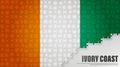 IvoryCoast jigsaw flag background Royalty Free Stock Photo