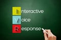 IVR - Interactive Voice Response acronym concept Royalty Free Stock Photo