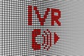IVR text scoreboard blurred background Royalty Free Stock Photo