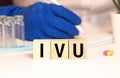 IVU - intravenous urography acronym, medical concept background Royalty Free Stock Photo