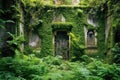 ivy-covered walls enclosing a monastery garden