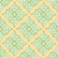 Ivy Quatrefoil Seamless Vector Pattern Royalty Free Stock Photo