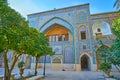 The scenic portal of Madraseh-ye Khan in Shiraz, Iran