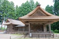 Noh theater at Hakusan-Jinja Shrine in Hiraizumi, Iwate, Japan. It is part of Important Cultural