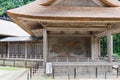 Noh theater at Hakusan-Jinja Shrine in Hiraizumi, Iwate, Japan. It is part of Important Cultural