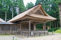 Noh theater at Hakusan-Jinja Shrine in Hiraizumi, Iwate, Japan. It is part of Important Cultural