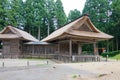 Noh theater at Hakusan-Jinja Shrine in Hiraizumi, Iwate, Japan. It is part of Important Cultural