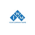 IWM letter logo design on white background. IWM creative initials letter logo concept. IWM letter design Royalty Free Stock Photo