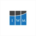 IWM  letter logo design on WHITE background. IWM  creative initials letter logo concept. IWM  letter design Royalty Free Stock Photo