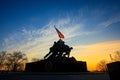 Iwo Jima Memorial Washington DC USA at sunrise Royalty Free Stock Photo