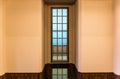 Rectangular window in the hall, art deco style Royalty Free Stock Photo