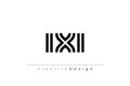IXI Creative Unique Modern Letter Logo Design Royalty Free Stock Photo