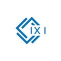 IXI letter logo design on white background. IXI creative circle letter logo concept. IXI letter design.IXI letter logo design on Royalty Free Stock Photo