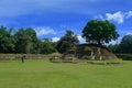 Iximche Mayan ruins in TecpÃÂ¡n, Guatemala Royalty Free Stock Photo