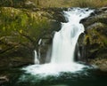 Ixkier Natural Waterfall, Sierra de Aralar, Navarra Royalty Free Stock Photo