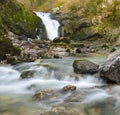 Ixkier Natural Waterfall, Sierra de Aralar, Navarra. Royalty Free Stock Photo