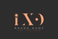 IXO abstract letter logo design Royalty Free Stock Photo