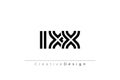 IXX Creative Unique Modern Letter Logo Design Royalty Free Stock Photo