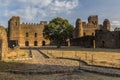 Iyasu I and Fasilidas palaces in the Royal Enclosure in Gondar,