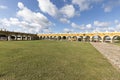 view of Monastery in Izamal yellow town