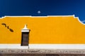 Izamal, Mexico. Yellow building wall Royalty Free Stock Photo