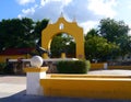 Izamal Mexico Yucatan church yellow City monastery convent Royalty Free Stock Photo