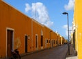 Izamal Mexico Yucatan church yellow City monastery convent Royalty Free Stock Photo