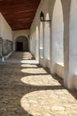 Izamal Monastery Corridor Royalty Free Stock Photo