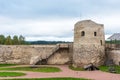 The Izborsk fortress. The ruins of the oldest stone fortress in Russia. Izborsk, Pskov region, Russia Royalty Free Stock Photo