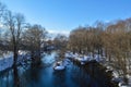 Izh river in winter Royalty Free Stock Photo