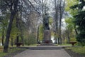 Izmailovo manor in Moscow. Monument to Peter the Great, Russian emperor
