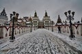 Izmailovsky Kremlin, famous ancient Russian landmark Royalty Free Stock Photo