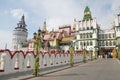 Izmailovsky Kremlin. Kremlin in Izmailovo is one of the most colorful and interesting city landmarks, Moscow, Russia