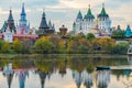 Izmaylovo Park in Moscow. View of the Kremlin from the side of the park Royalty Free Stock Photo