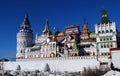 The Izmaylovsky Kremlin built in 1997 historical and architectural and cultural entertainment complex. Royalty Free Stock Photo