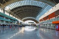 Izmir Adnan Menderes airport departure terminal architecture, Turkey